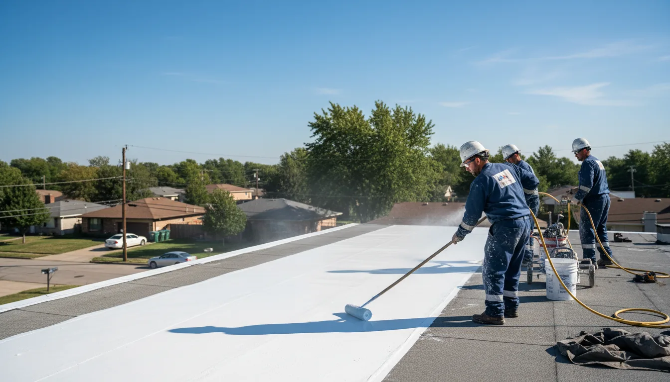 Commercial roof coating in Woburn, MA near me